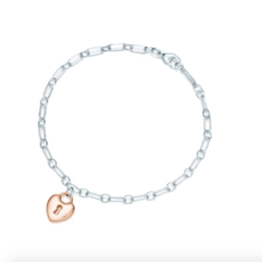 Tiffany Silver and Rose Gold Bracelet